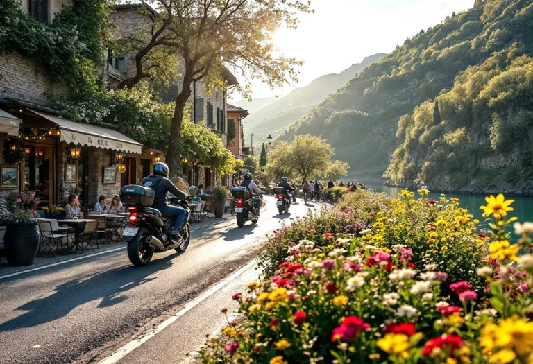 motorcycle tour of the Valnerina valley and the Sibillini mountain range