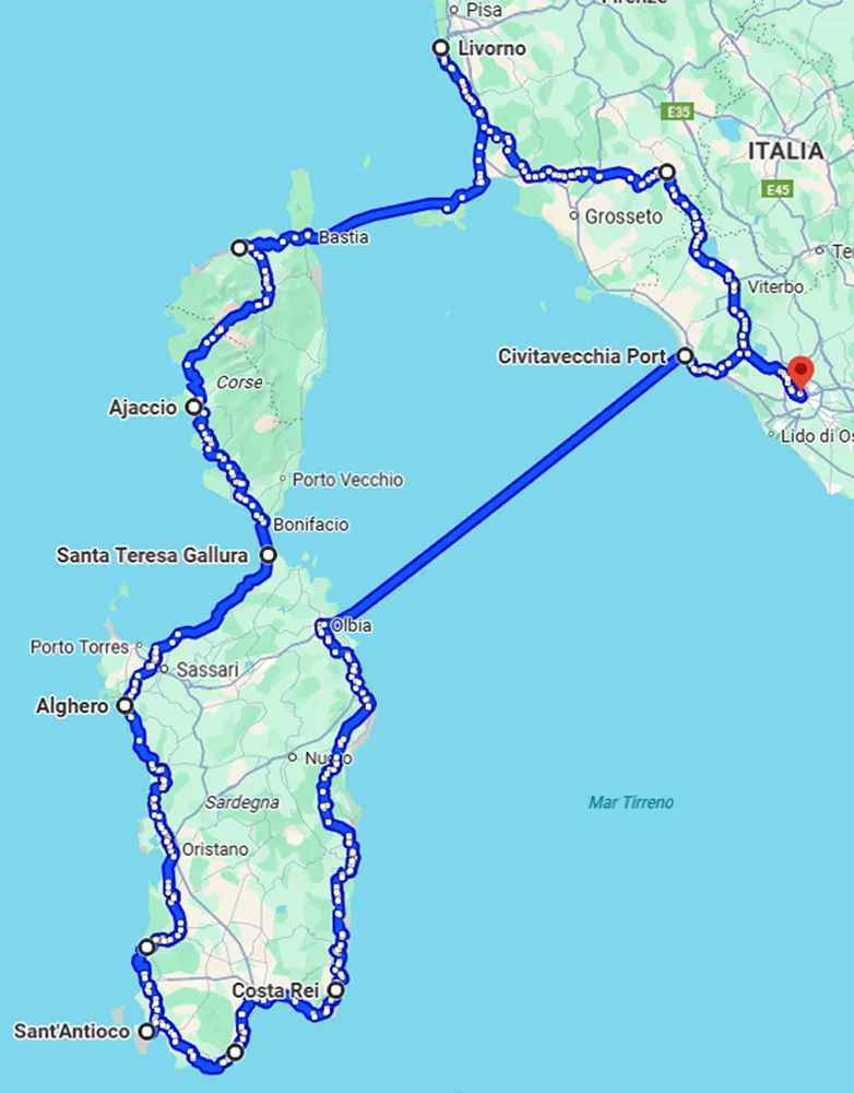 Italy Moto Tours Sardinia & Corsica Dream Ride